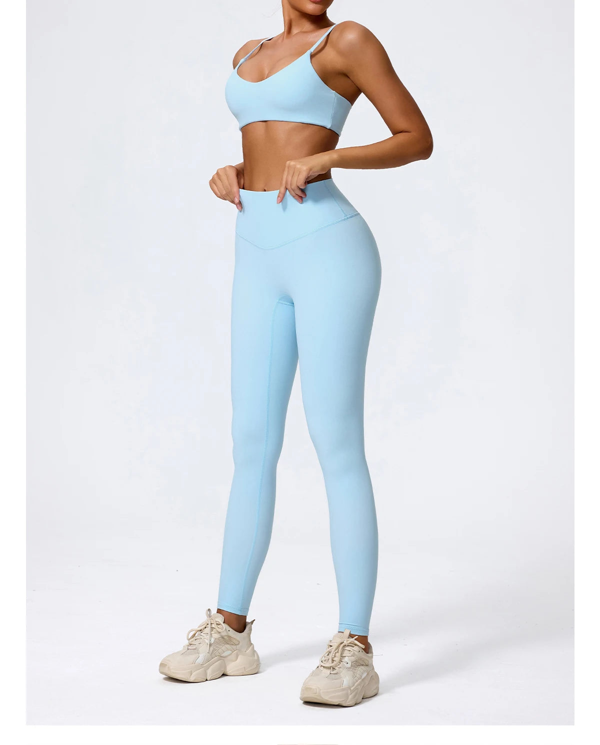 Ctenkevet - Conjunto deportivo de 2 piezas sin mangas para mujer, de verano, para gimnasio, yoga, de cintura alta, transpirable, mallas deportivas para mujer