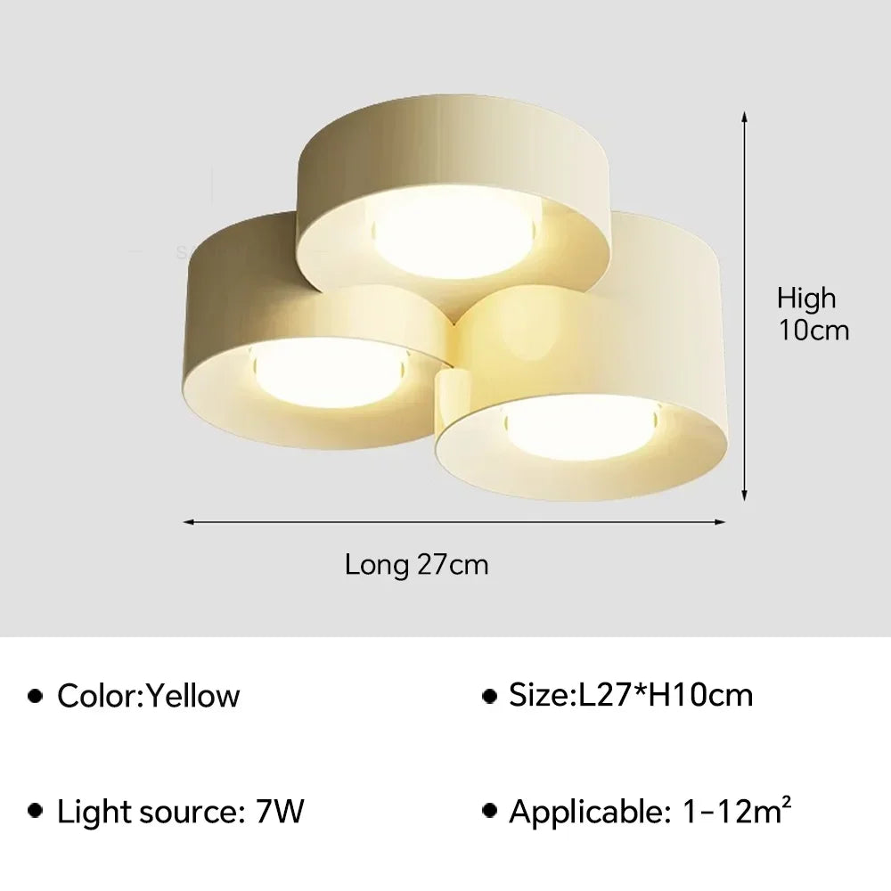 Lámparas LED de techo para sala de estar, dormitorio, pasillo, estilo moderno, estilo nórdico, minimalista, para decoración de interiores.