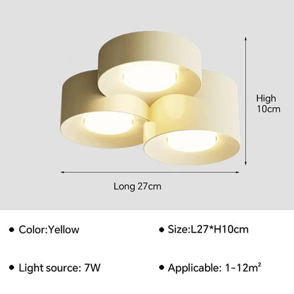 Lámparas LED de techo para sala de estar, dormitorio, pasillo, estilo moderno, estilo nórdico, minimalista, para decoración de interiores.