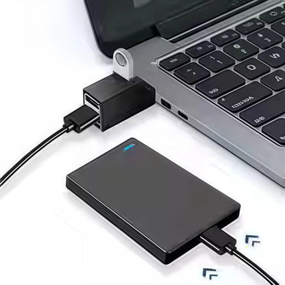 Adaptador concentrador USB 3.0 de 4 puertos: transferencia de datos de alta velocidad de 5 Gbps, diseño compacto y portátil para ordenador portátil, PC y Mac.