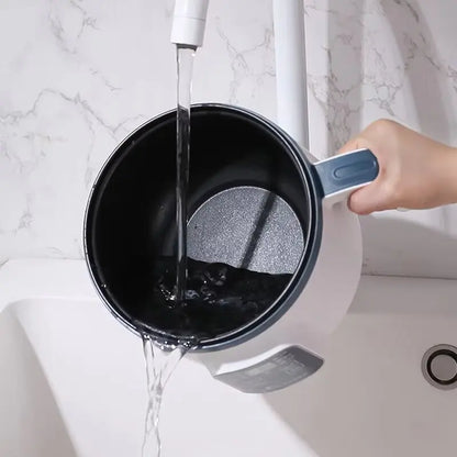Máquina de cocina eléctrica doméstica para 1-2 personas, olla caliente, estofado, huevos, sopa, sartén antiadherente, olla arrocera eléctrica multifunción