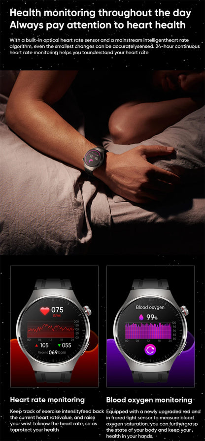 LIGE - Reloj inteligente para hombre Xiaomi ECG+PPG, resistente al agua, con Bluetooth, llamadas, Android IOS, monitor de salud, pantalla AMOLED HD