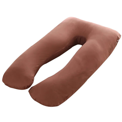 Funda de almohada de maternidad de algodón puro tipo U para embarazadas