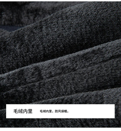 Abrigos de lana con cuello de piel para hombre, estilo informal de negocios, chaquetas extralargas de cachemir, gabardinas de invierno, forro polar de alta calidad para hombre, mezcla de lana cálida