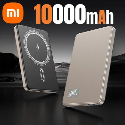 Batería externa inalámbrica magnética portátil Xiaomi de 500.000 mAh, PD22,5 W, carga rápida, compatible con Magsafe para iPhone y Samsung.