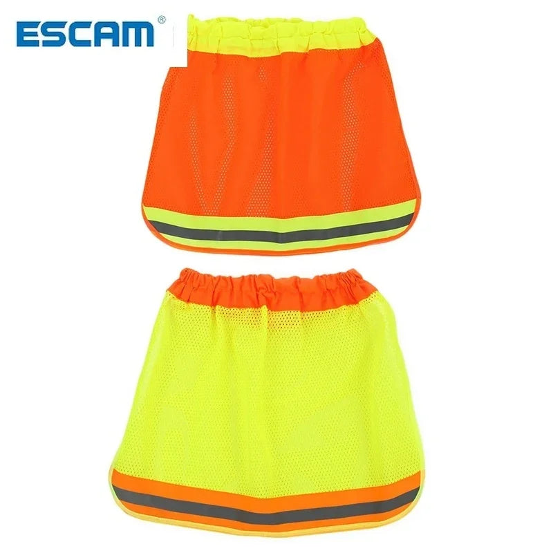 Casco de seguridad para exteriores para obras de construcción, cubrecuello, sombrero transpirable para el sol, parasol sombrero reflectante ESCAM