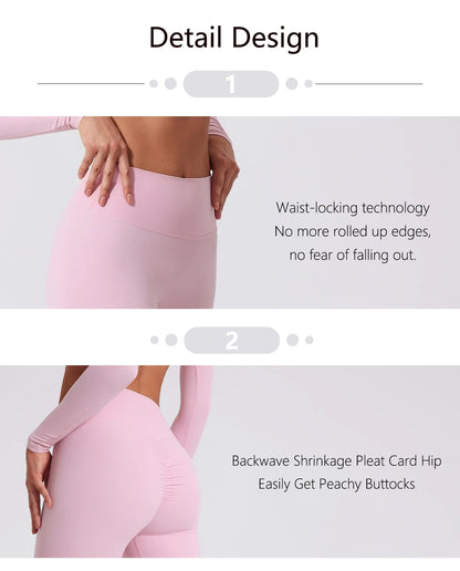 Mallas deportivas de cintura alta Ctenkevet para mujer, pantalones de gimnasia elásticos, mallas para correr, mallas de entrenamiento para mujer, medias suaves, pantalones de yoga push up.