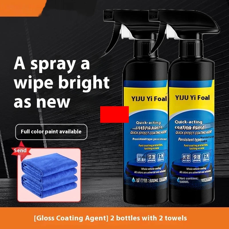 Spray de recubrimiento para autos Sopami, nanocerámica, de efecto rápido, agente de recubrimiento para autos, spray de cera para autos, spray de pulido, protección para autos