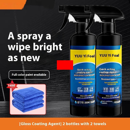 Spray de recubrimiento para autos Sopami, nanocerámica, de efecto rápido, agente de recubrimiento para autos, spray de cera para autos, spray de pulido, protección para autos