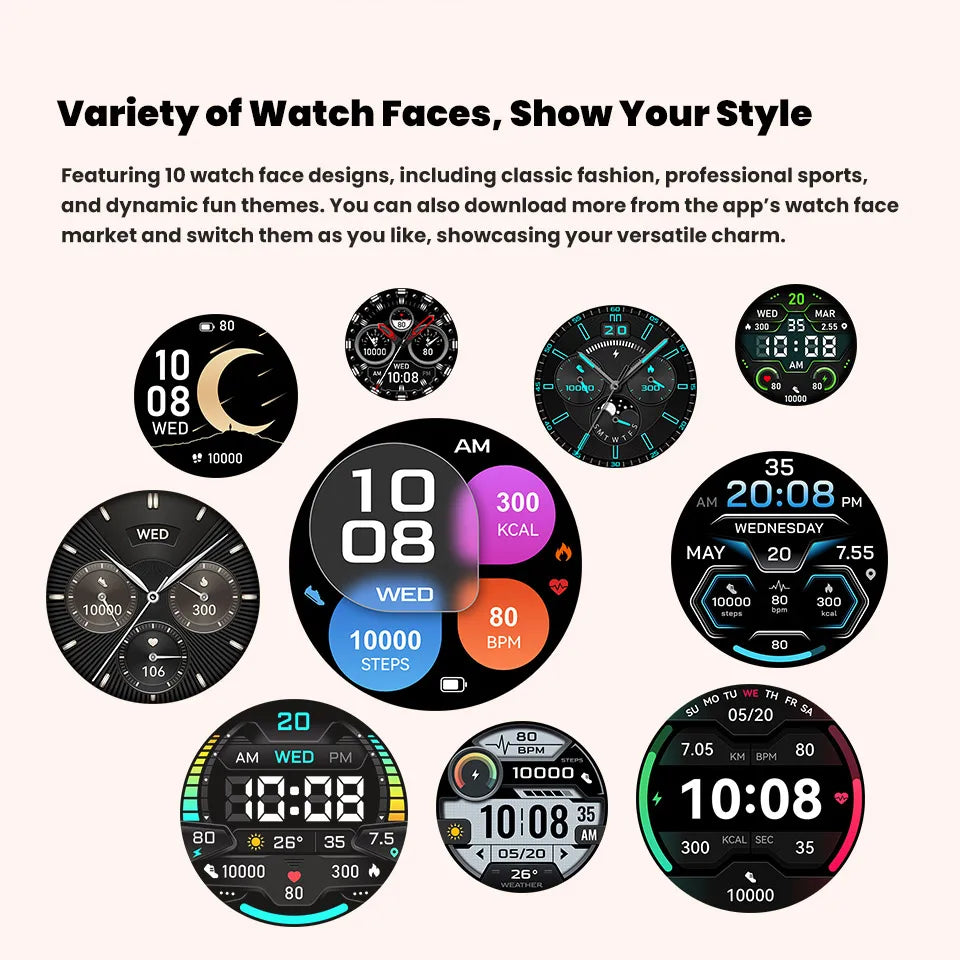Reloj inteligente LIGE para hombre, con batería de 900 mAh, Bluetooth, llamadas, frecuencia cardíaca, oxígeno en sangre, brújula, monitor de salud, resistente al agua