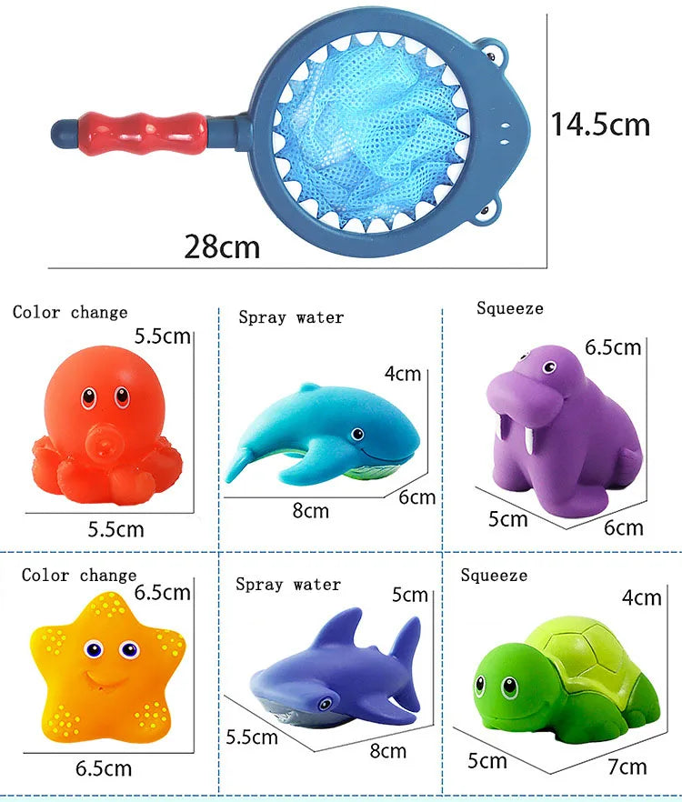 Juguetes de baño para bebés, juguetes coloridos para la bañera, juguetes de baño impermeables para niños pequeños, niñas y niños de 0 a 3 años, regalo