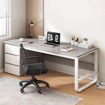 Escritorio ejecutivo con cajones, almacenamiento en esquina, suministros para sala de estar, escritorios para computadora, patas, muebles europeos para mesa de computadora