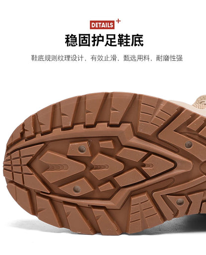 Botas tácticas para hombre con correas para entrenamiento de combate, impermeables, transpirables, ideales para senderismo y uso multifuncional en motocicleta.