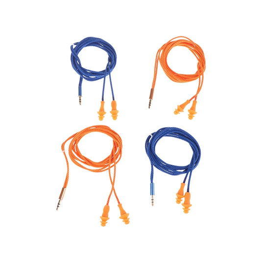 Tapones para los oídos con cordón de silicona suave y reducción de ruido para protección laboral, protección auditiva, trabajo seguro, tapones para los oídos cómodos, orejeras