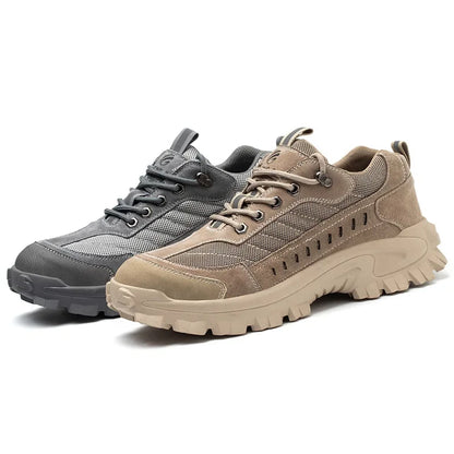 Spring New Men's Steel Toe Safety Shoes Breathable Work Shoes Anti Crush And Piercing High Temperature Resistant Wear Proof