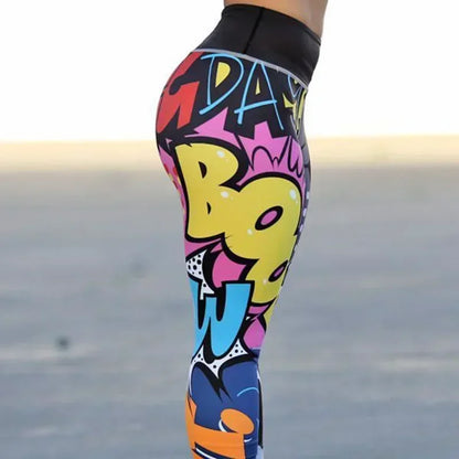 Women Digital Printing Leggings Workout Leggings High Waist Push Up Leggins Mujer Fitness Leggings Women'S Pants