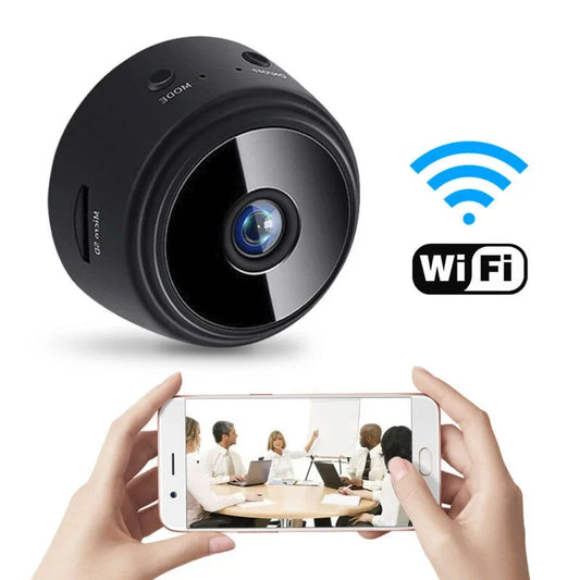Minicámara WiFi de 9 pulgadas, grabadora de video inalámbrica, grabadora de voz, cámara de monitoreo de seguridad para el hogar inteligente para bebés y mascotas.