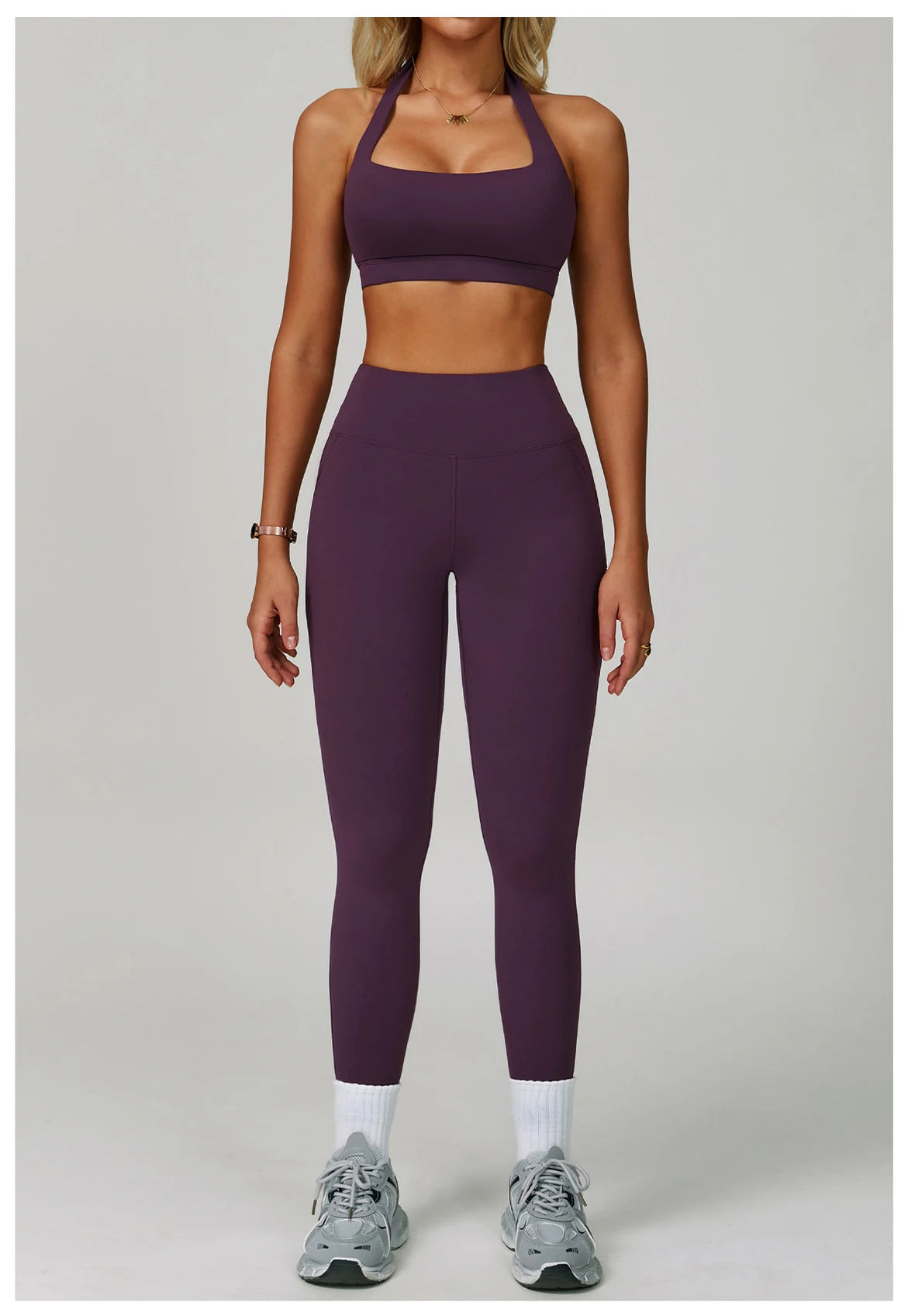 2 Piece Set Women's Tracksuit Fitness Clothes Yoga Sets Sportswear Workout Bra High Waist Leggings Set Gym Clothing Sports Suits