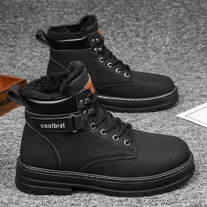 Botas altas de mezclilla para hombre, zapatos deportivos casuales, botas de hombre modernas y de moda.