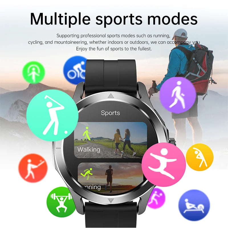 Reloj inteligente deportivo XIAOMI S4 Ultra con GPS para hombre, pantalla AMOLED HD, Bluetooth, llamadas, NFC, control del ritmo cardíaco, resistente al agua hasta 5 ATM