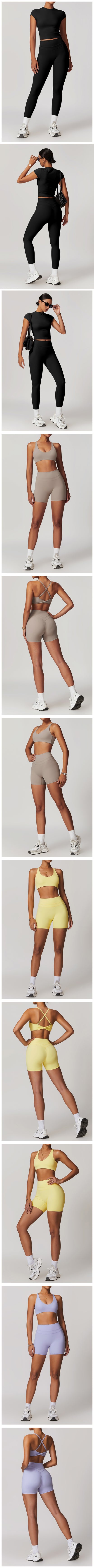 SWELTERING Conjunto de 2 piezas de ropa deportiva para mujer, conjunto de yoga, ropa deportiva para gimnasio, trajes de yoga, conjunto de fitness, chándales, sujetador deportivo, leggings para gimnasio