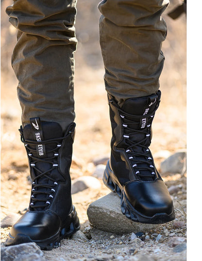 Zapatillas de trabajo con puntera de acero, zapatos de seguridad para hombre, calzado de trabajo nuevo a prueba de perforaciones, botas indestructibles, calzado de seguridad ligero.