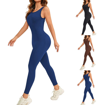 Conjunto deportivo de una pieza para mujer, ropa de entrenamiento de yoga, mono deportivo elástico, monos de entrenamiento para mujer