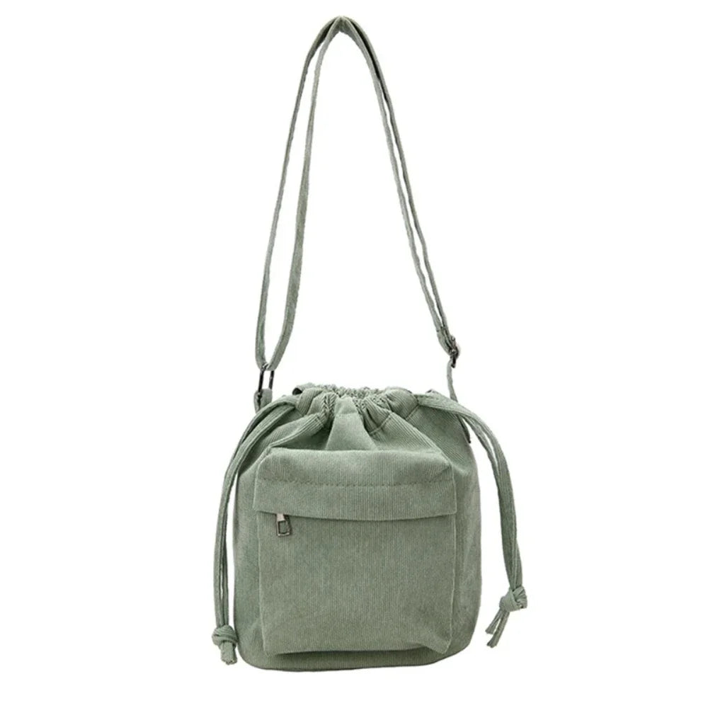 Bolso de hombro para mujer, estilo coreano, con cordón, informal, ligero, para jóvenes, venta al por mayor, 2025