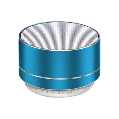 Altavoces inalámbricos Bluetooth A10 para exteriores, subwoofer, minialtavoz portátil de aleación de aluminio para música, tarjeta TF/SD, radio, caja de sonido