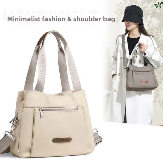 Bolso bandolera de nailon impermeable de moda, bolso informal para ir de compras o de viaje, bolso de mano Jietrans de nuevo estilo, bolso de un solo hombro.