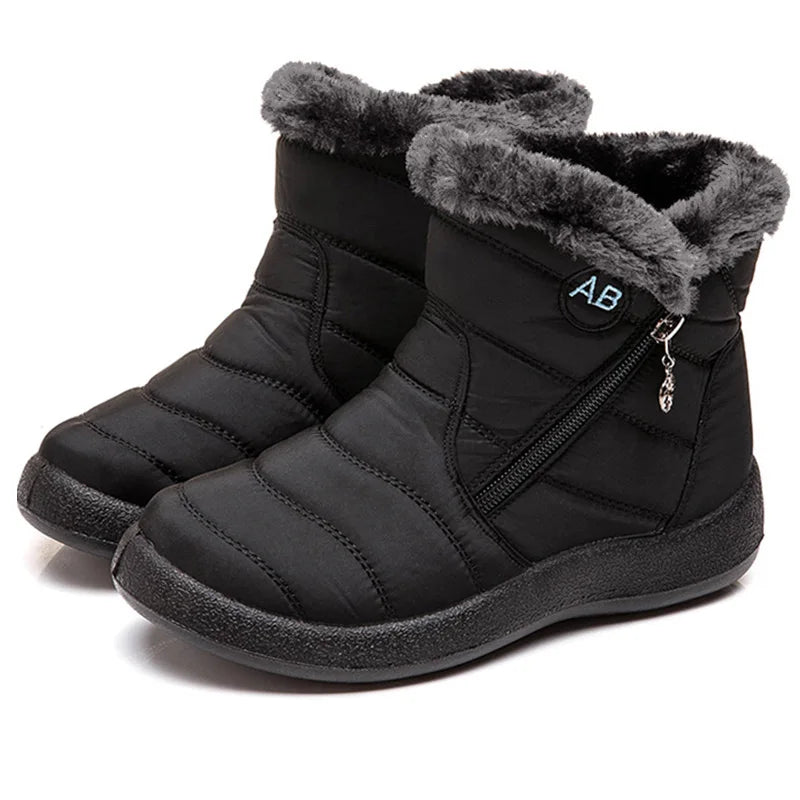 Botas de nieve para mujer, zapatos casuales para mujer, botines impermeables para mujer, botines ligeros de talla grande, botas de invierno para niñas