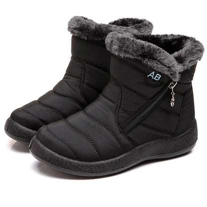 Botas de nieve para mujer, zapatos casuales para mujer, botines impermeables para mujer, botines ligeros de talla grande, botas de invierno para niñas