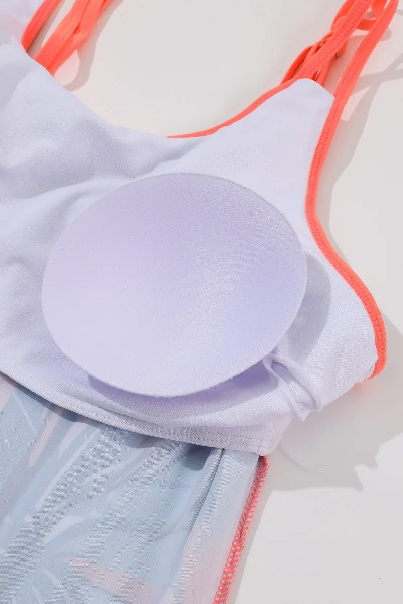 VigoJany 2025 Traje de baño brasileño de dos piezas con estampado sexy de talla grande para mujer, tankini con tirantes y escote en V, traje de baño grande para playa