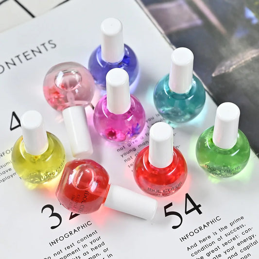 Aceite nutritivo para uñas de 8 flores, aceite hidratante para cutículas secas y nutritivas, herramienta de diseño para uñas dañadas y reparadoras.