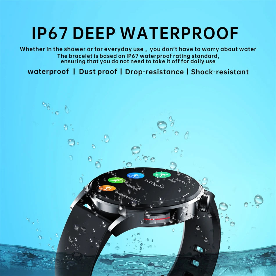 FOXBOX Watch GT3 Pro Reloj inteligente con pantalla AMOLED para hombre, esfera personalizada, respuesta a llamadas, deportivo, fitness, resistente al agua, LIGE