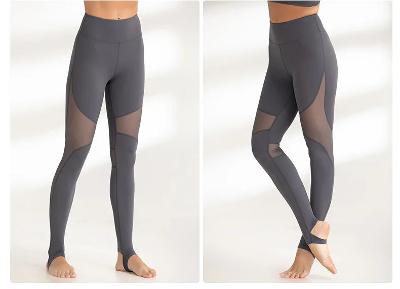 Mallas de Yoga para Mujer con Parches de Malla, Cintura Alta, Pantalones de Gimnasio, Secado Rápido, Ropa Deportiva para Correr y Entrenamiento, Leggings Deportivos para Mujer