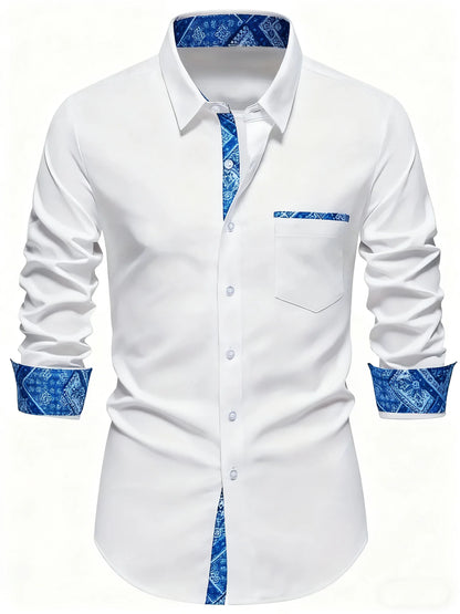 10 colors men's long sleeves, business trip, simple and stylish design, regular shirt, XS-6XL size, fast delivery