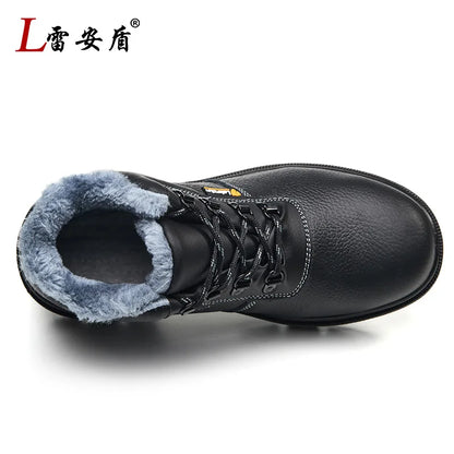 2025 New Men's Steel Toe Anti-smash Anti-puncture Waterproof Wear-resistant Safety Shoes with Steel Plate