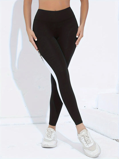 Pantalones de yoga de cintura alta con estampado de leopardo para mujer, leggings deportivos con control de abdomen para mujer.