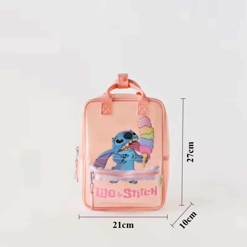 Mochila de moda con dibujos animados de Mickey Mouse de Disney, mochila escolar de lona de Minnie para mujer, mochila de gran capacidad a la moda, mochila para niñas