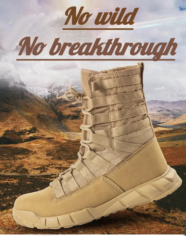 Botas de combate, botas verdes, botas marrones, botas ligeras de entrenamiento, botas de senderismo para hombre, botas tácticas, botas masculinas