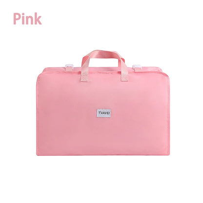 Organizador de viaje para sujetadores, ropa interior, calcetines, bolsa de almacenamiento colgante, bolsa impermeable para cosméticos y artículos de tocador, bolsa de viaje grande