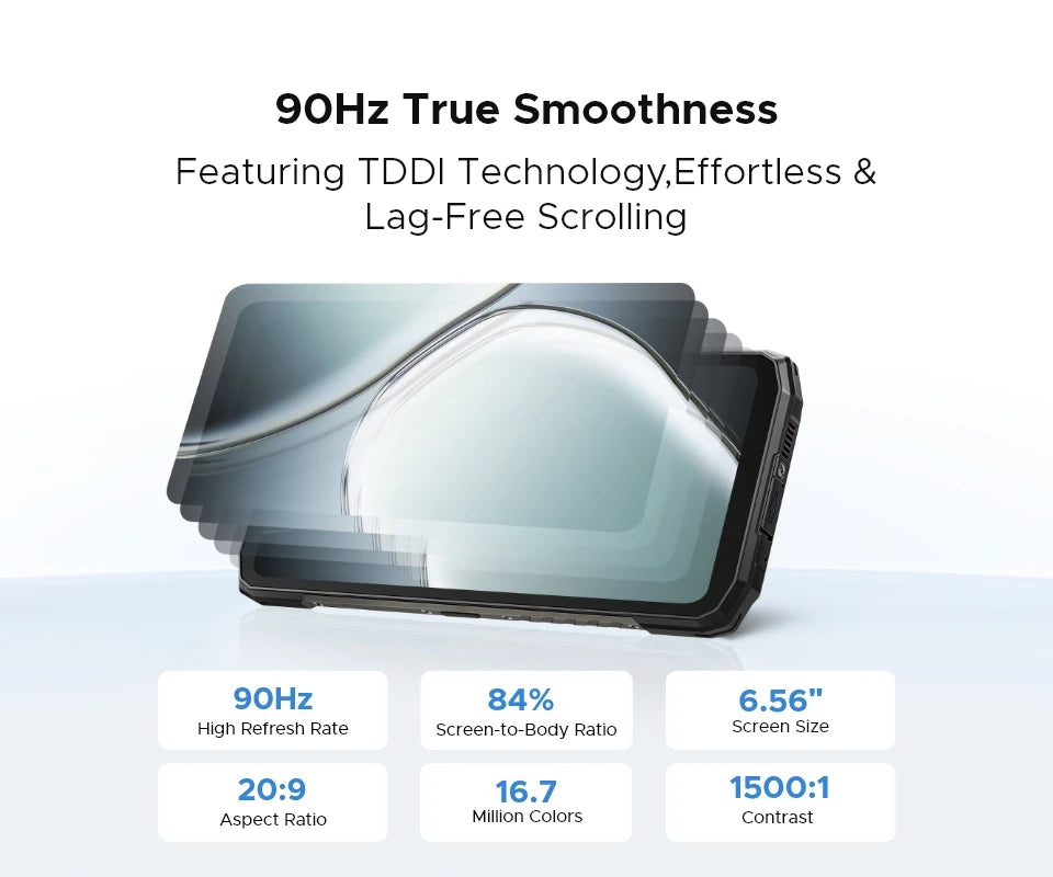 【Brand+】Estreno mundial: DOOGEE Blade10 Max, teléfono resistente con pantalla de 6,56" y 90 Hz, 8 GB de RAM + 256 GB de almacenamiento, cámara trasera de 50 MP, batería de 10300 mAh y carga de 18 W.