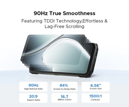 【Brand+】Estreno mundial: DOOGEE Blade10 Max, teléfono resistente con pantalla de 6,56" y 90 Hz, 8 GB de RAM + 256 GB de almacenamiento, cámara trasera de 50 MP, batería de 10300 mAh y carga de 18 W.