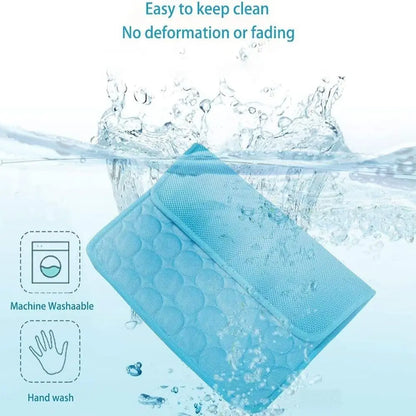 Nueva colchoneta refrescante de verano para perros, manta para gatos, sofá, cama transpirable para mascotas, lavable para perros pequeños, medianos y grandes, para coche.