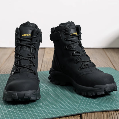 Zapatos de seguridad para el trabajo para hombres, zapatillas ligeras de trabajo protectoras, zapatos ligeros, zapatos transpirables, zapatos de trabajo antiperforación.