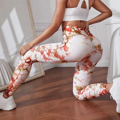 Leggings deportivas para mujer, pantalones de yoga sin costuras con estampado tie-dye de 47 colores, mallas para correr, fitness, cintura alta, para gimnasio y entrenamiento.