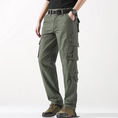 2025 Multiple pockets Tactical Cargo Pants Men Cotton Overalls Outdoor Work Trousers Big Size Hombre Clothing Camo Hiking Pants