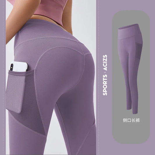 Leggings deportivos de cintura alta con bolsillos, ideales para fitness, correr y hacer ejercicio. Nuevos modelos 2023. Pantalones deportivos de secado rápido para mujer. Perfectos para entrenar y hacer yoga.