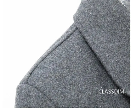 Abrigos de invierno para hombre, de lana y cachemir, con forro polar. Abrigos cálidos de invierno de alta calidad, estilo casual de negocios. Talla 4XL.